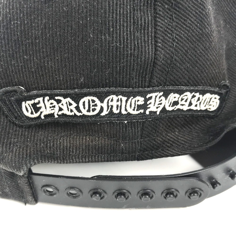 CHROME HEARTS ロゴ 帽子 キャップ帽 ベースボール キャップ コットン ユニセックス ブラック - brandshop-reference