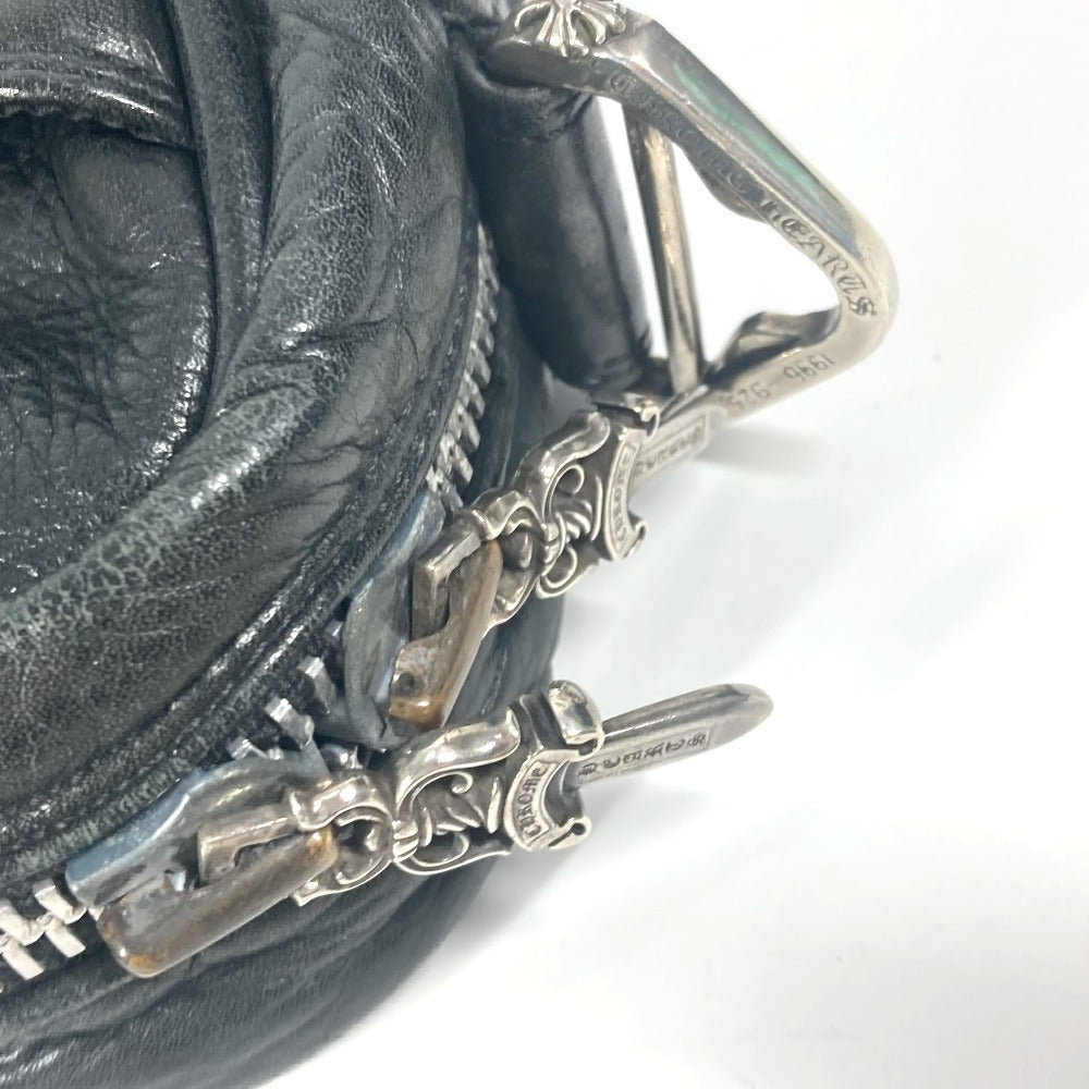 CHROME HEARTS BSフレア ブリーフケース カバン トートバッグ ショルダーバッグ 肩掛け ビジネスバッグ レザー ユニセックス ブラック - brandshop-reference