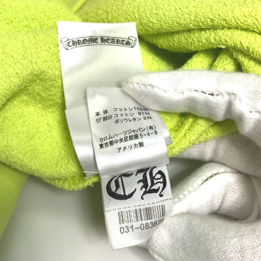Chrome Hearts PPO HRDWR GRN SWTSHRT Top, Matty Boy, Men's Lime Green Crew Neck Sweatshirt, Cotton