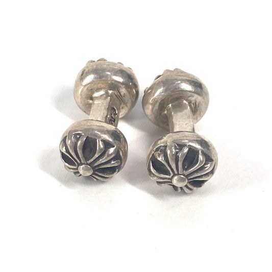 CHROME HEARTS バーベル クロスボール アクセサリー カフス SV925 メンズ シルバー - brandshop-reference