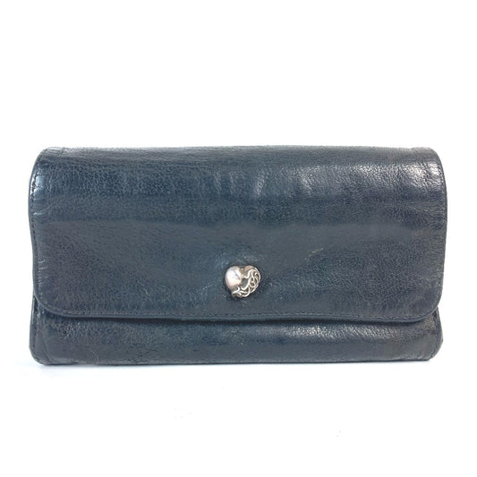 CHROME HEARTS heart Judy Long Wallet Flap Long Wallet Leather Black Used