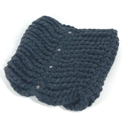 CHROME HEARTS 4スター スヌード 編み込み アクセサリー マフラー カシミヤ ユニセックス ダークグレー系 - brandshop-reference