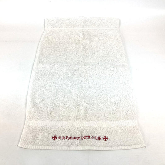 CHROME HEARTS Logo Face Towel, Cotton, Men's, White