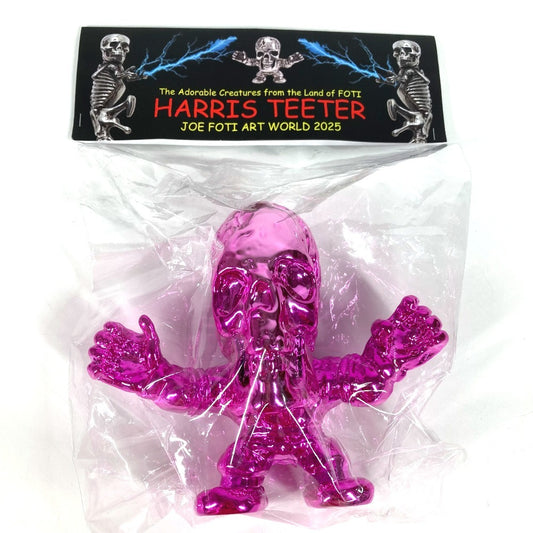 CHROME HEARTS Objects, interior decorations, stuffed animals HARRIS TEETER JOE FOTI ART WORLD 2025 Figure - Japan Limited Edition skull Miscellaneous goods Plastic Metallic pink Used