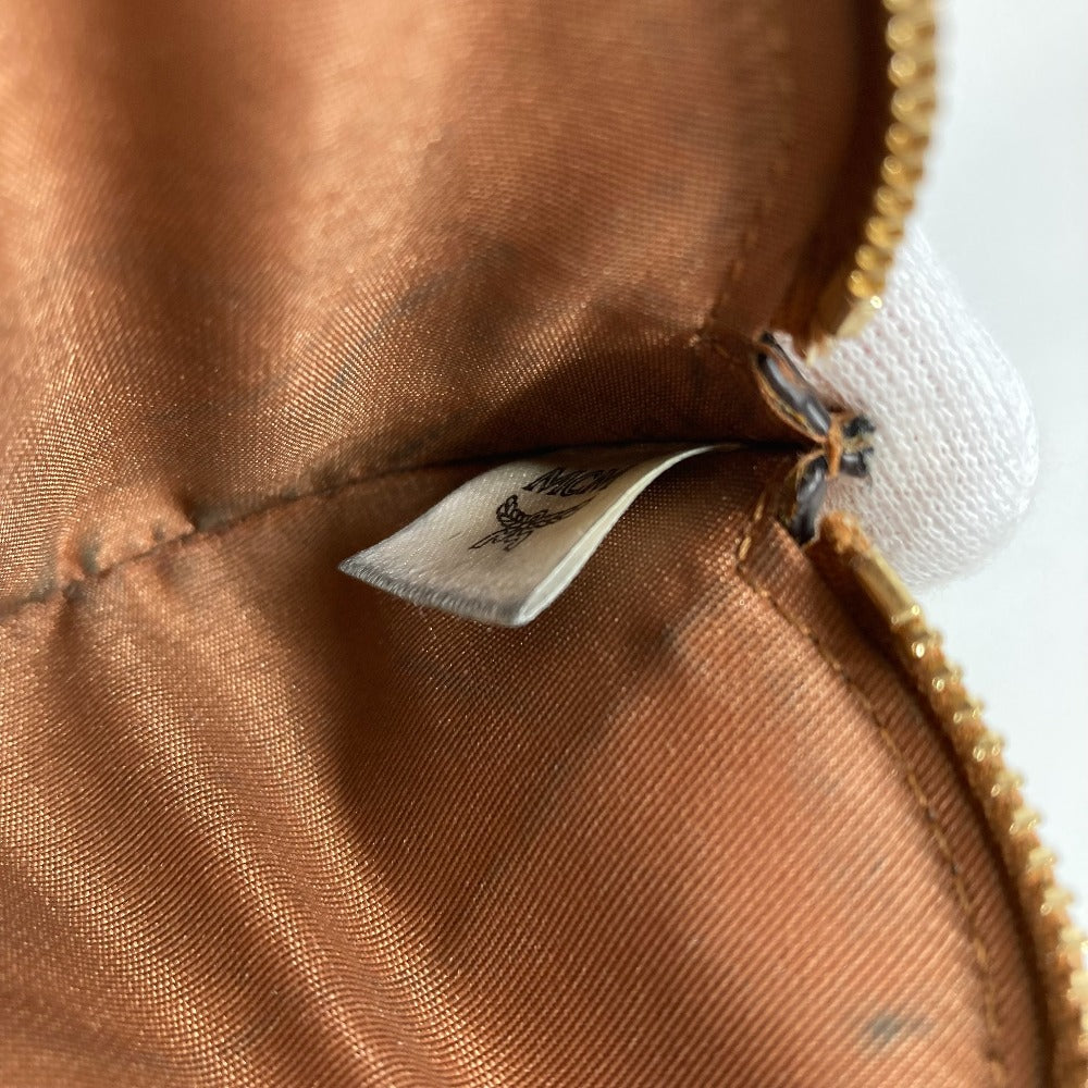 MCM PUMA 50th Anniversary Collaboration Puma Ball-Shaped Basketball Purse/Coin Case, Men's Brown Leather