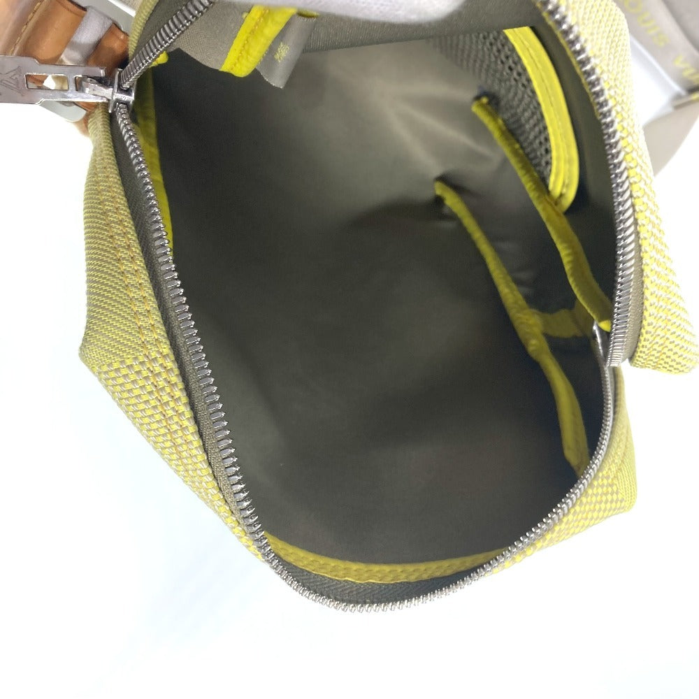 LOUIS VUITTON M80636 ダミエジェアン ウェザリー 斜め掛け カバン ポシェット ショルダーバッグ ナイロンキャンバス ユニセックス イエロー - brandshop-reference