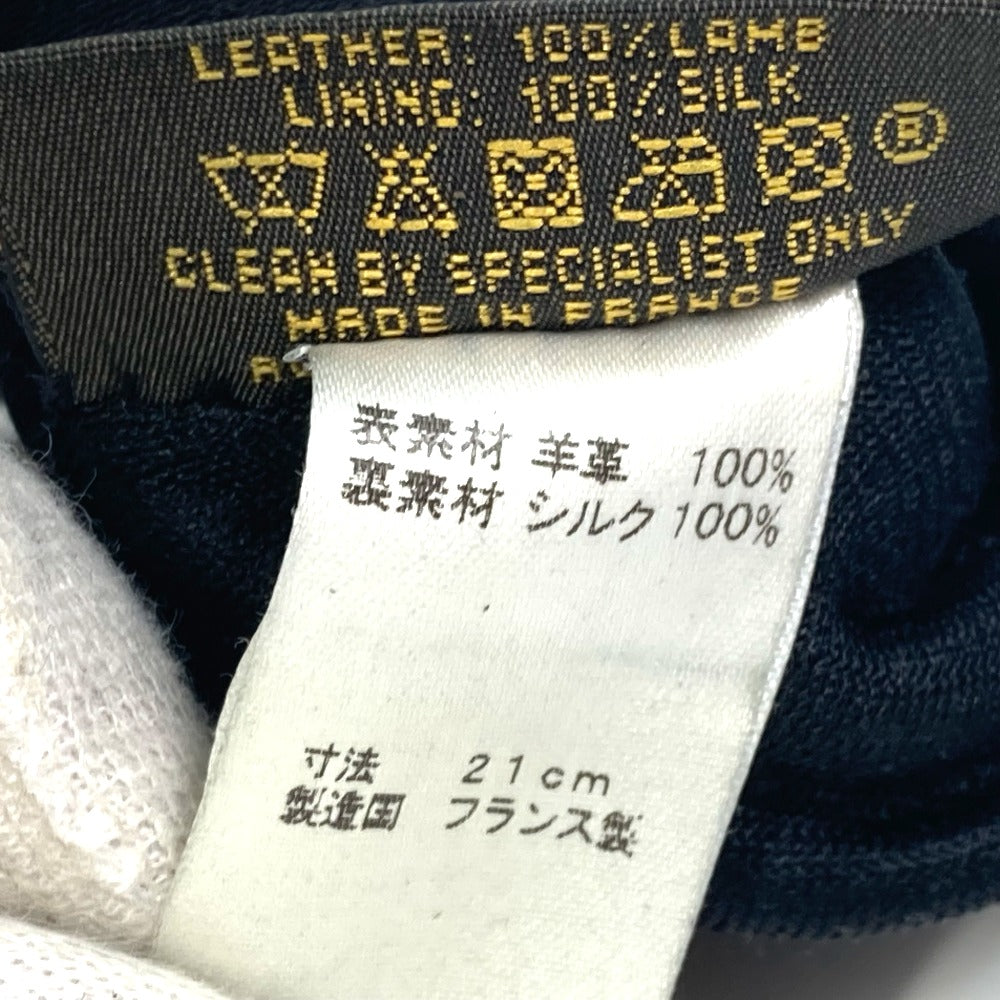 LOUIS VUITTON M75555 Apparel Logo Gloves Leather Women's Black