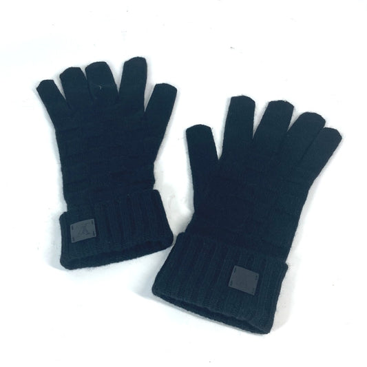 LOUIS VUITTON M72682 レザーパッチ 革タグ ゴンヘルシンキ ダミエ グローブ 手袋 カシミヤ メンズ - brandshop-reference