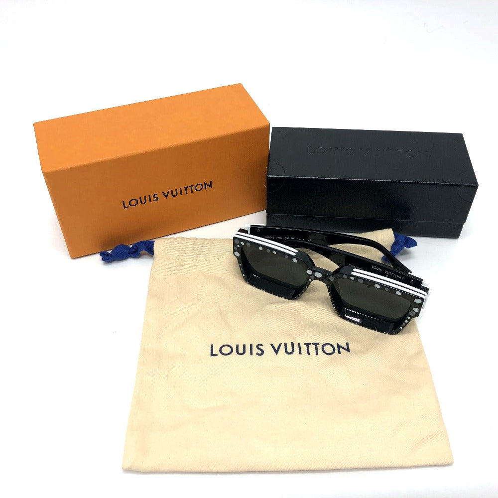 LOUIS VUITTON Z1904E 1.1 ミリオネア・インフィニティ ドット LV×YK サングラス プラスチック メンズ ブラック