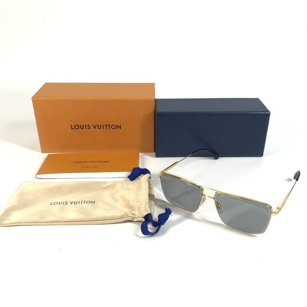 LOUIS VUITTON Z2627U サングラス・LV スーパーヴィジョン・メタル スクエア めがね メガネ アイウェア 眼鏡 サングラス メタル メンズ ゴールド