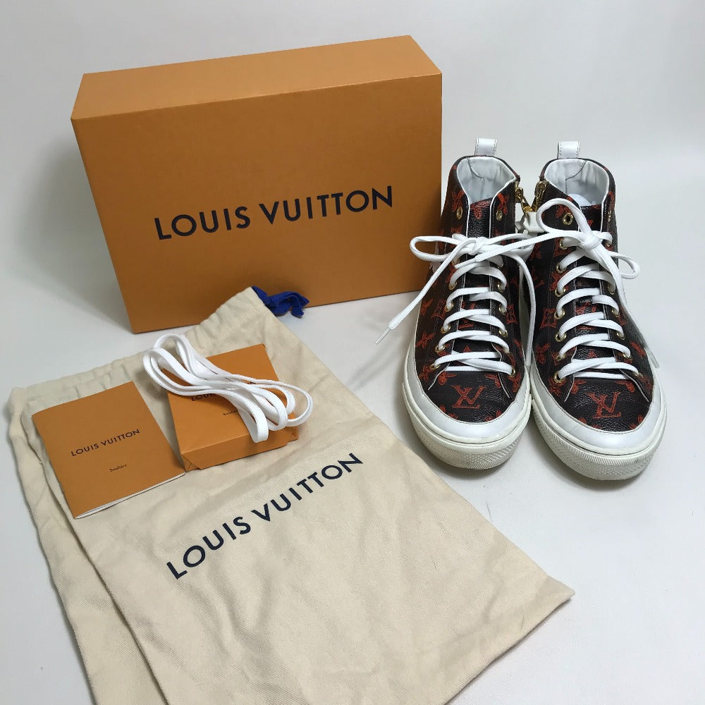 LOUIS VUITTON キャットグラム ステラ―ライン サイドZIP ハイカット スニーカー レザー レディース - brandshop-reference