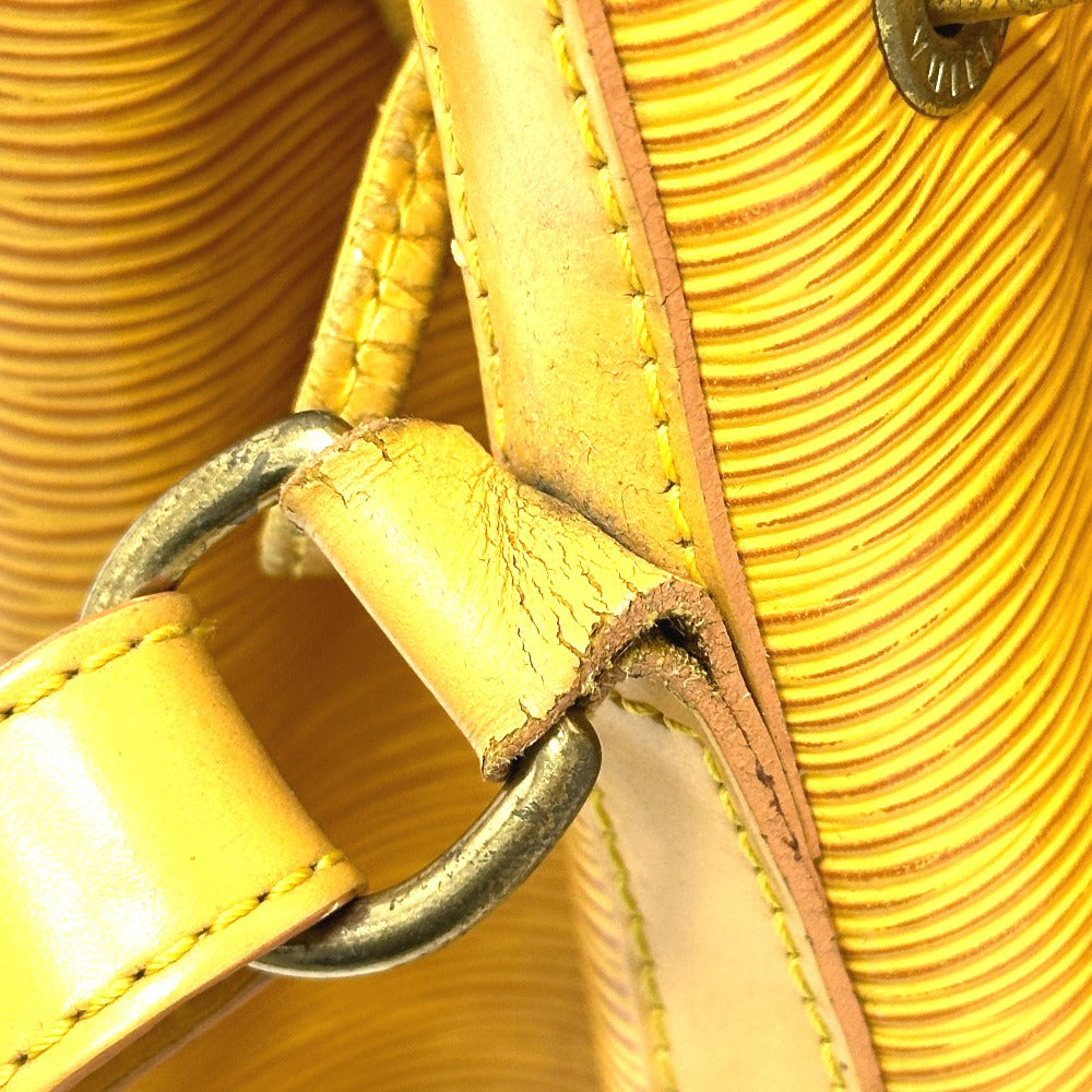 Louis Vuitton M44009 Epi Noe Bag Drawstring Bahu Tote Bag Tangan Bahu Beg Epi Kulit Wanita Tassili Kuning