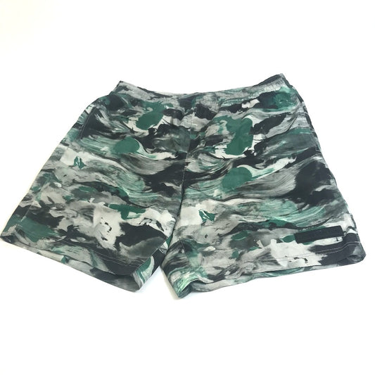 LOUIS VUITTON Men's Camouflage Swim Shorts in Green, Polyester