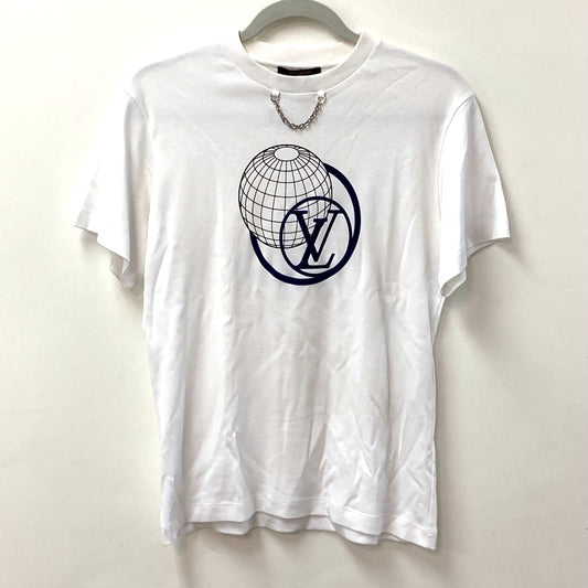 LOUIS VUITTON 1A9LPK フライト・モード LVグローブ チェーン 半袖Tシャツ コットン レディース - brandshop-reference