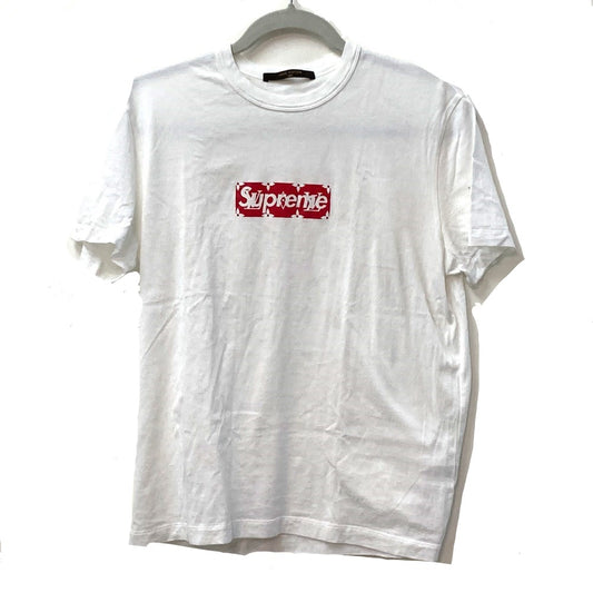 LOUIS VUITTON アパレル LOUIS VUITTON SUPREME シュプリーム ボックスロゴ アパレル トップス 半袖Tシャツ コットン メンズ ホワイト
