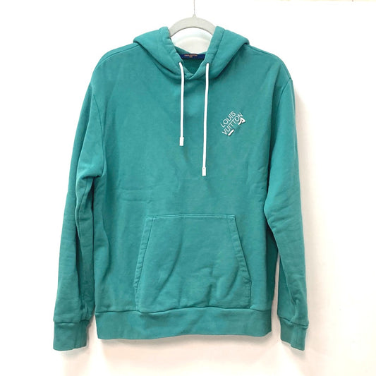 LOUIS VUITTON シグネチャー フーディー トップス 長袖 フード付き トレーナー アパレル パーカー コットン メンズ ブルー系 - brandshop-reference