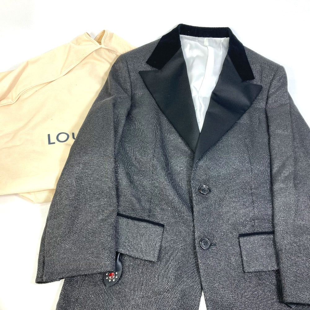LOUIS VUITTON FLVE98 スリットスリーブ タキシード 長袖 アウター ジャケット ビスコース レディース ブラック