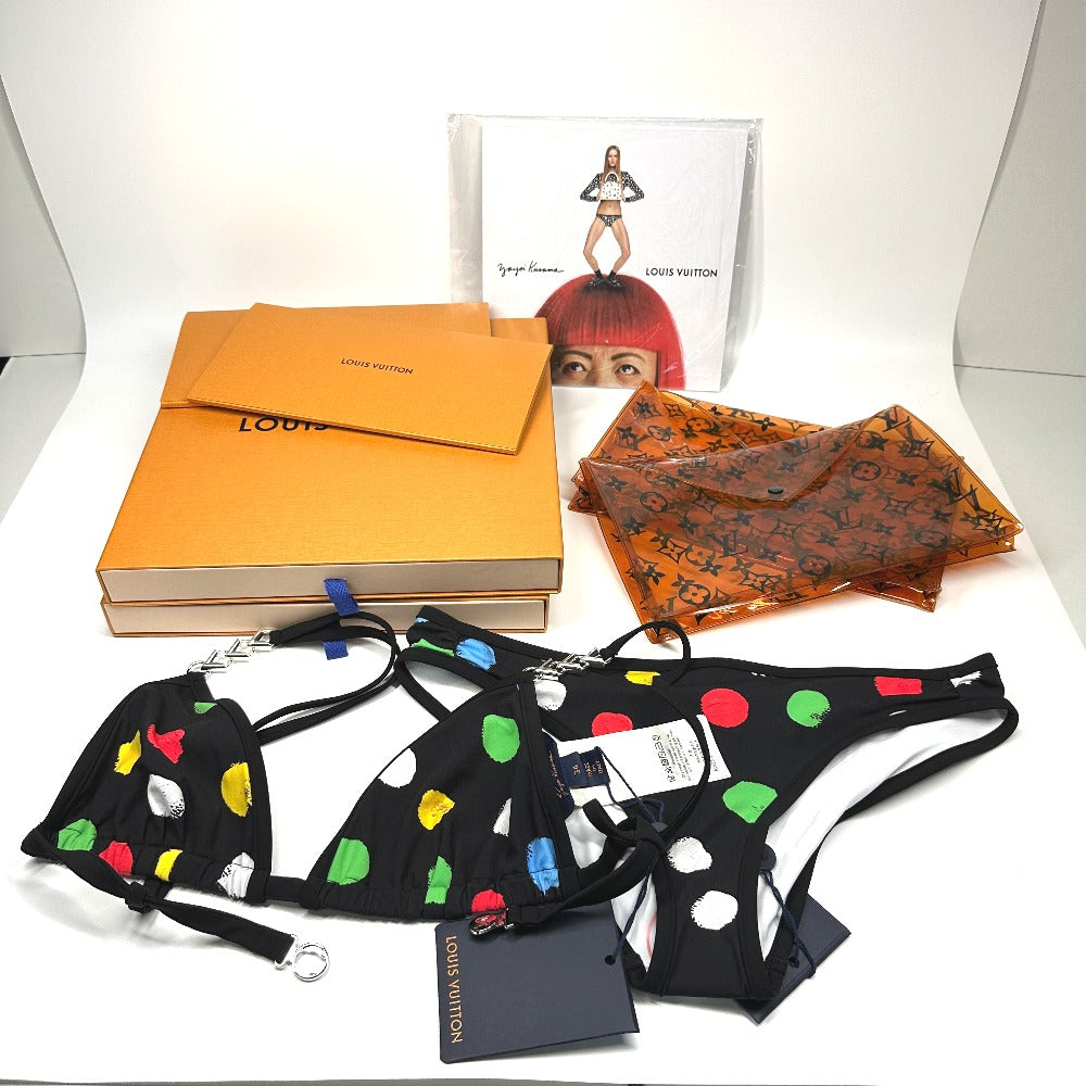 LOUIS VUITTON 1AB820&1AB81S 草間彌生 スィムウェア LV × YK ペインティッド ドット ビキニ 上下セット RW231 水着 ポリアミド レディース マルチカラー