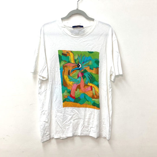 LOUIS VUITTON LVメン LVフレンド インサイドアウト ラベル Tシャツ アパレル トップス 半袖Tシャツ コットン メンズ ホワイト