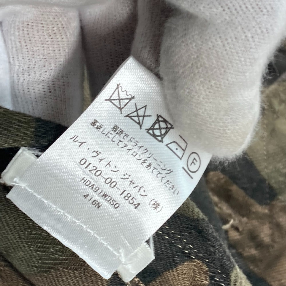 LOUIS VUITTON 1A3FE5 SUPREME シュプリーム カモフラージュ 迷彩 デニムトラッカー ショート アウター 長袖 ジャケット アパレル デニム コラボ ジャケット コットン メンズ グリーン