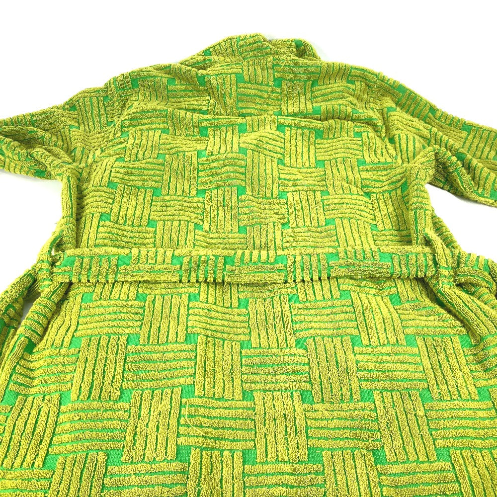 BOTTEGA VENETA 656097 イントレチャート フード付き バスローブ フーディ ロゴ パイル ルームウェア 長袖 ロング ガウン ルームウェア バスローブ トップスその他 コットン メンズ - brandshop-reference