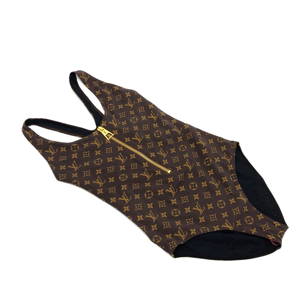 LOUIS VUITTON 1AC6AN ジップアップモノグラムワンピーススイムスーツ ...