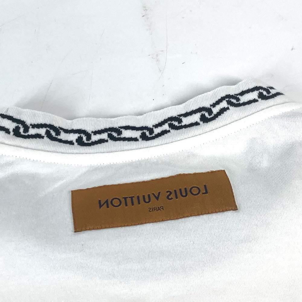 LOUIS VUITTON チェーン デザイン アパレル トップス RM201 半袖Tシャツ コットン レディース ホワイト