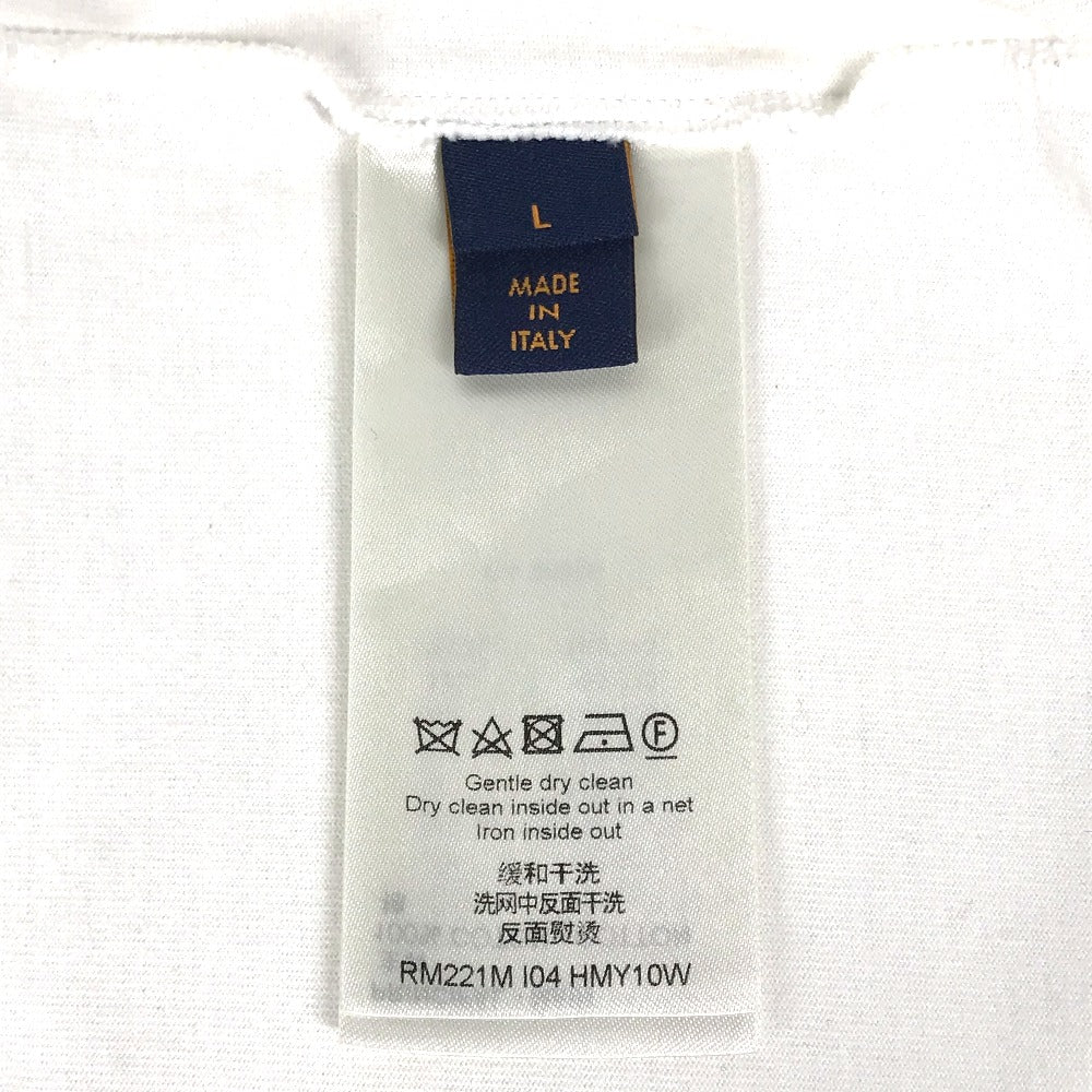 LOUIS VUITTON RM221M I04 HMY10W 22S ロゴ フラワーペインティング 半袖Tシャツ コットン メンズ ホワイト - brandshop-reference