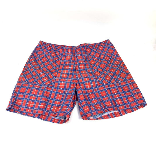 LOUIS VUITTON チェック スイムウェア ハーフパンツ ショートパンツ アパレル ボトムス RM171M 水着 ナイロン メンズ レッド - brandshop-reference