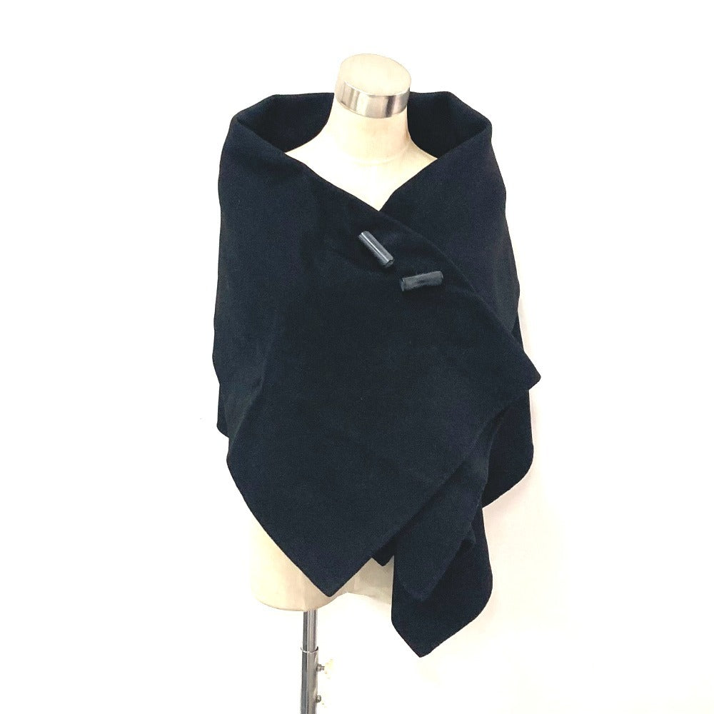 LOUIS VUITTON カシミヤ100%　ポンチョ　ストール　ブラック LOUIS VUITTON Apparel Outerwear Poncho Cashmere Women's Black