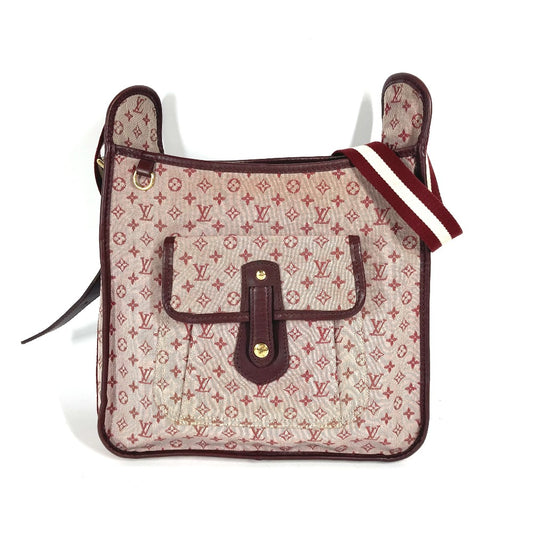 LOUIS VUITTON M92321 Monogram Mini Buzas Marie Kate Crossbody Shoulder Bag in Monogram Mini Canvas, Women's, Cerise, Red