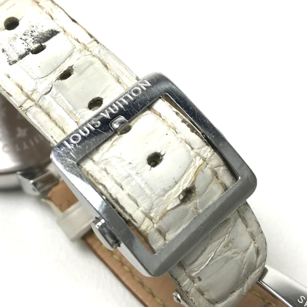 LOUIS VUITTON Q132C タンブール ラブリーカップMM 腕時計 SS レディース シルバー