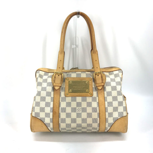 LOUIS VUITTON N52001 Damier Azur Berkeley PM Mini Boston Bag, Handbag, Damier Azur Canvas, Women's, White