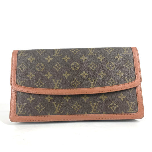LOUIS VUITTON M51810 Monogram Pochette Dame GM Clutch Bag in Monogram Canvas, Brown