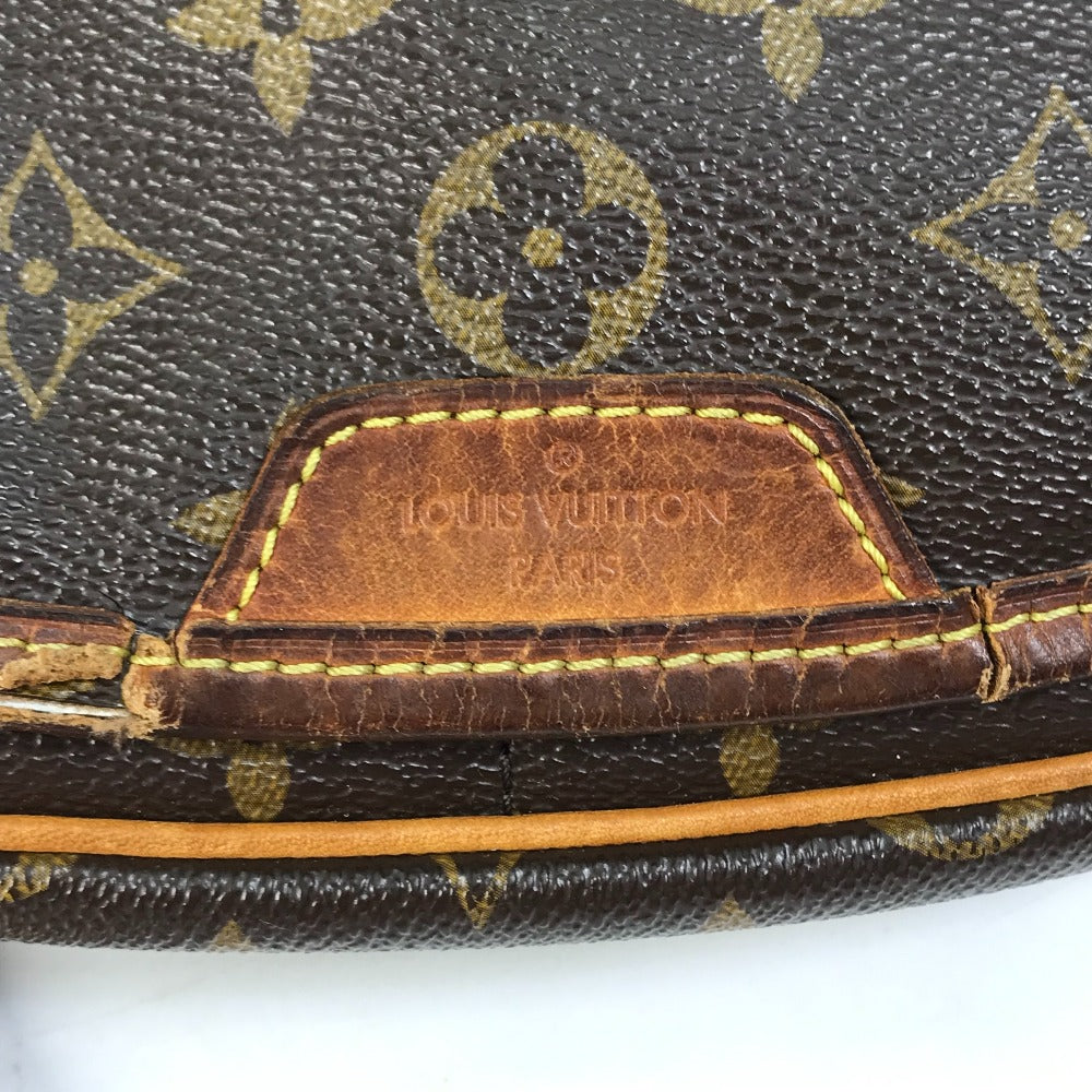 LOUIS VUITTON M40474 Monogram Menilmontant PM Shoulder Bag in Monogram Canvas, Brown