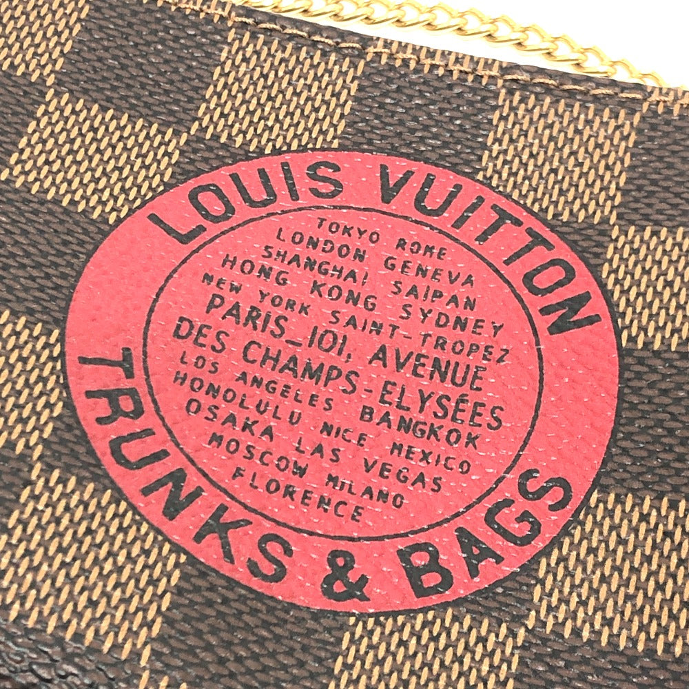 LOUIS VUITTON N58011 Mini Pochette Accessoires T&B Mini Bag Accessory Pouch Damier Canvas Women's Ebene Brown