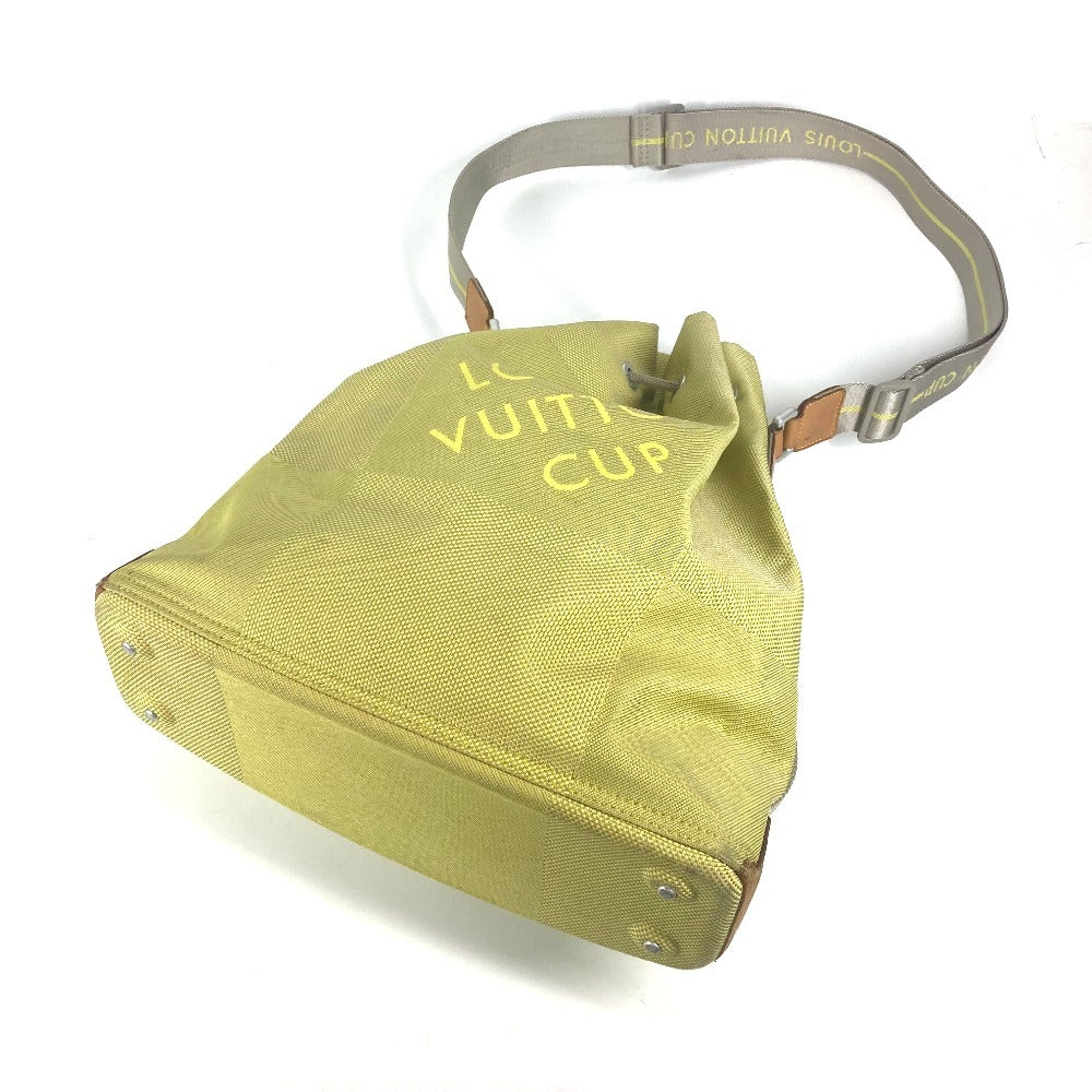 LOUIS VUITTON M80635 LVカップ ダミエ・ジェアン ボランティア 斜め掛け カバン 巾着 ショルダーバッグ ダミエジェアンキャンバス ユニセックス イエロー - brandshop-reference