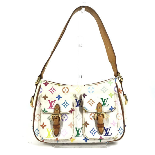 LOUIS VUITTON M40053 モノグラム マルチカラー ロッジPM 肩掛け カバン ショルダーバッグ モノグラムマルチカラーキャンバス レディース ブロン ホワイト