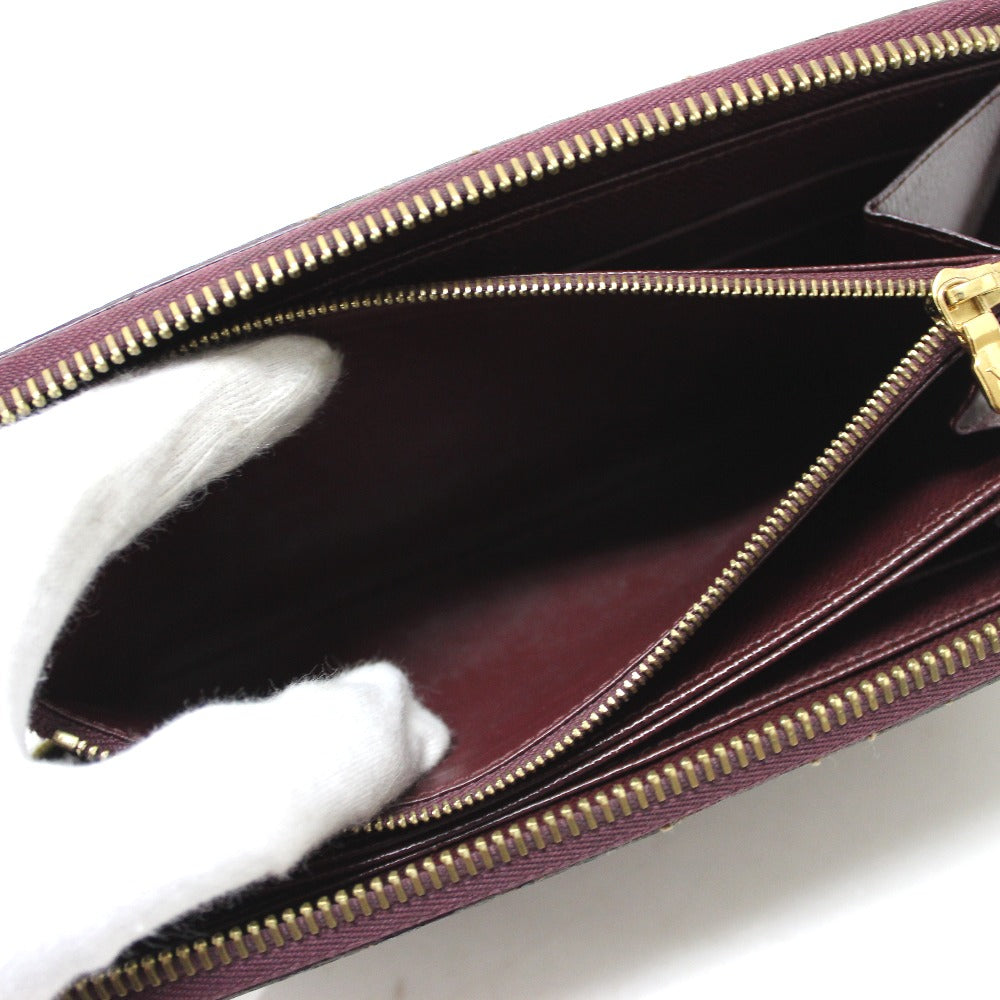 LOUIS VUITTON N63174 Damier Payette Zippy Wallet Long Wallet 2013 Pre-Fall Collection Damier Canvas Women's Rouge