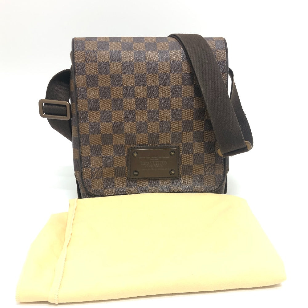 LOUIS VUITTON N51210 ブルックリンPM ショルダーバック カバン バック 肩掛けバック 斜め掛けバック ショルダーバッグ ダミエキャンバス レディース エベヌ ブラウン - brandshop-reference