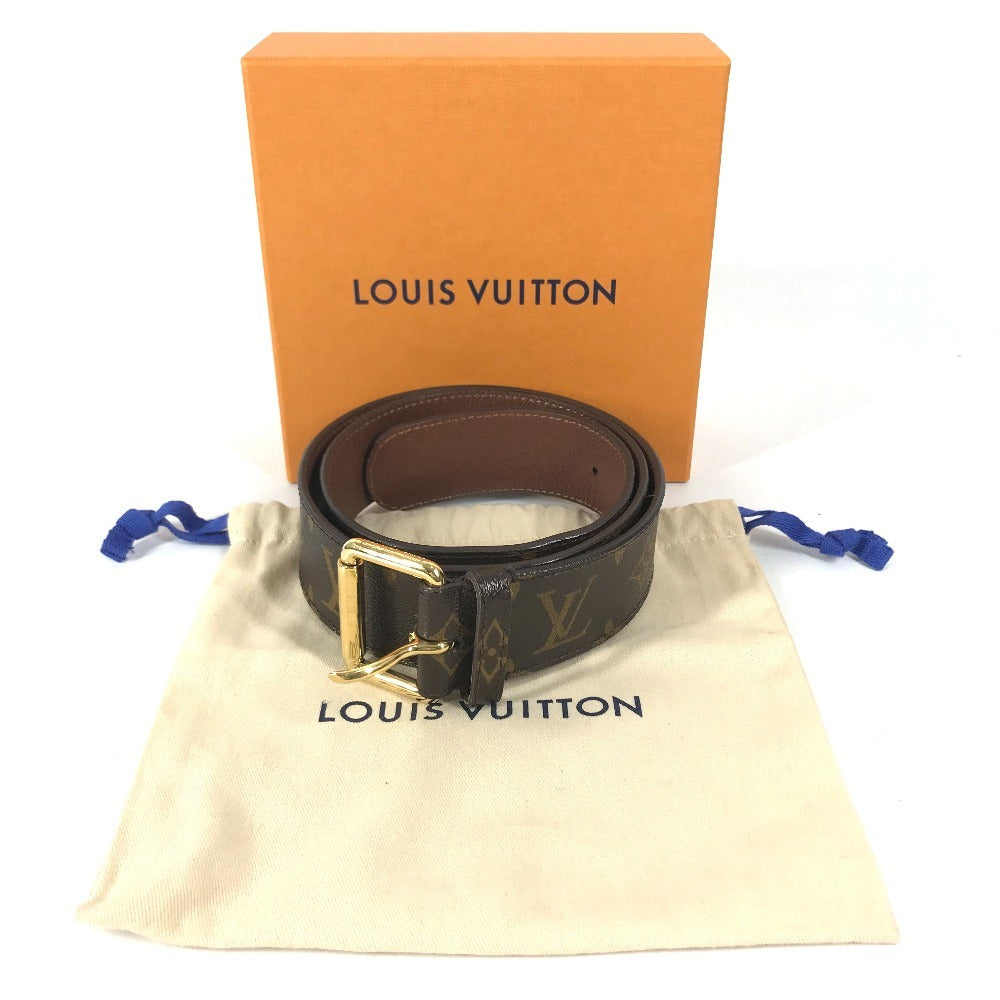 LOUIS VUITTON M9836V Monogram Ceinture Pochette Duo Belt only belt MonogramCanvas Brown Used