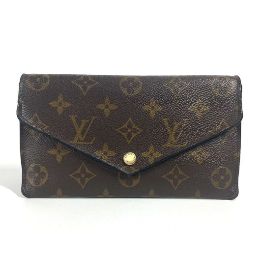 LOUIS VUITTON M62155 モノグラム ポルトフォイユ ジャンヌ ロングウォレット フラップ 長財布 モノグラムキャンバス レディース フューシャ ブラウン - brandshop-reference