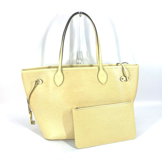 LOUIS VUITTON M41092 Epi Neverfull MM Shoulder Bag with Pouch, Handbag, Tote Bag, Epi Leather, Women's, Jaune, Pale Yellow