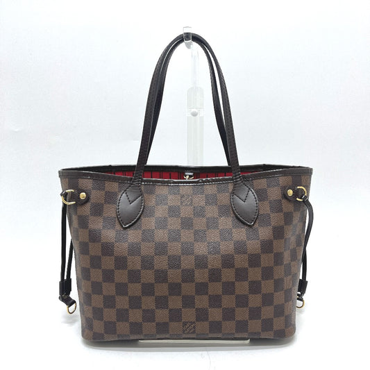 LOUIS VUITTON N41359 Never full PM Bag, Handbag, Neverfull Tote Bag Damier Canvas Brown Used