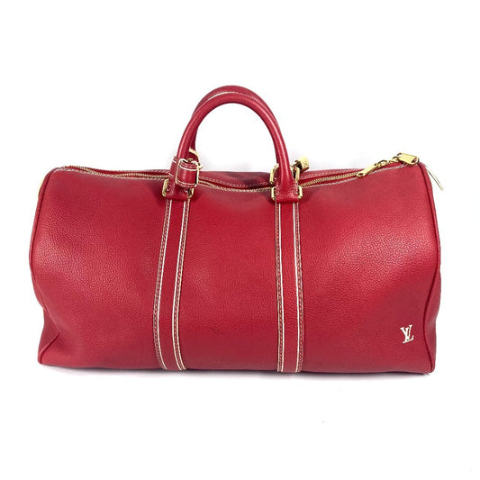 LOUIS VUITTON M95137 トバコ キーポル50 トラベルバッグ 旅行バッグ カバン ボストンバッグ レザー ユニセックス レッド - brandshop-reference