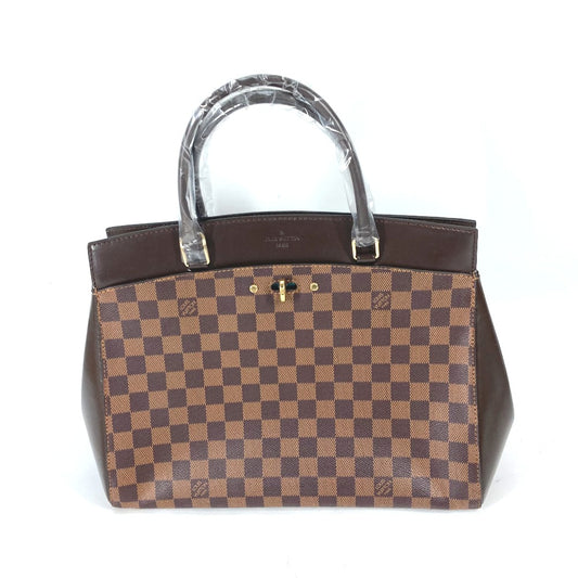 LOUIS VUITTON N41150 Damier Rivoli MM Bag, 2-Way Shoulder Bag, Tote Bag, Handbag, Damier Canvas, Women's, Ebene, Brown