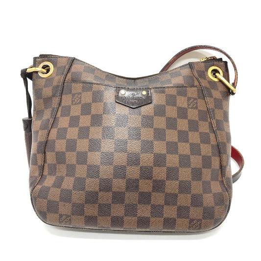 LOUIS VUITTON N42230 ダミエ サウス バンク ポシェット カバン 斜め掛け タッセル ショルダーバッグ ダミエキャンバス レディース ブラウン