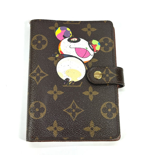 LOUIS VUITTON R20011 モノグラムパンダ 村上隆 アジェンダPM システム手帳 ステーショナリー 手帳カバー モノグラムキャンバス レディース ブラウン - brandshop-reference