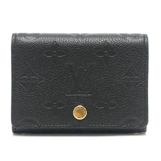 LOUIS VUITTON M58456 アンヴェロップ・カルト ドゥ ヴィジット 小物 名刺入れ カードケース モノグラムアンプラントレザー レディース ブラック