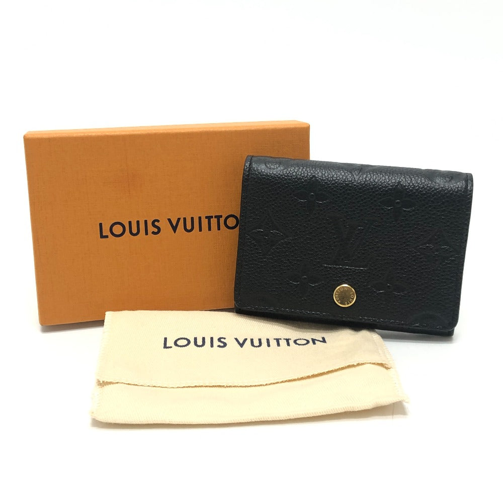 LOUIS VUITTON M58456 アンヴェロップ・カルト ドゥ ヴィジット 小物 名刺入れ カードケース モノグラムアンプラントレザー レディース ブラック